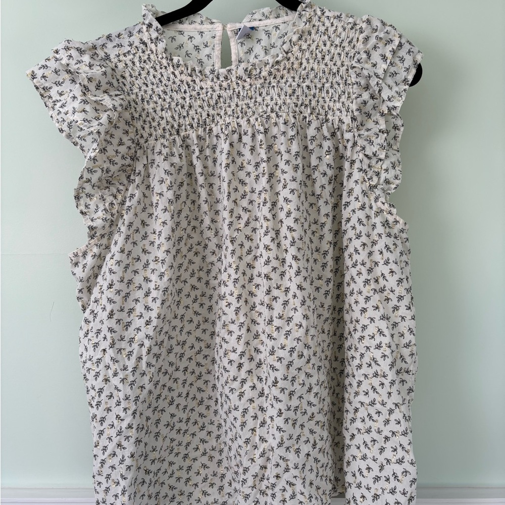 Floral Smocked Blouse